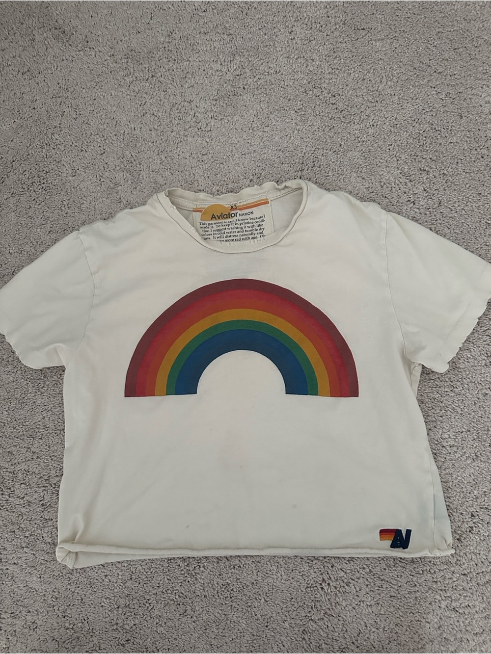 Aviator Nation rainbow 🌈 Tee XS
